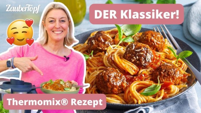 🍝🍅 Perfekte Spaghetti mit Hackfleischbällchen: super einfach & SAFTIG 😋 | Thermomix® Rezept