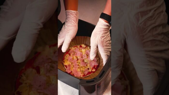 Pizza casera en 7 minutos: ¡Solo con tu freidora de aire! 🍕⏳