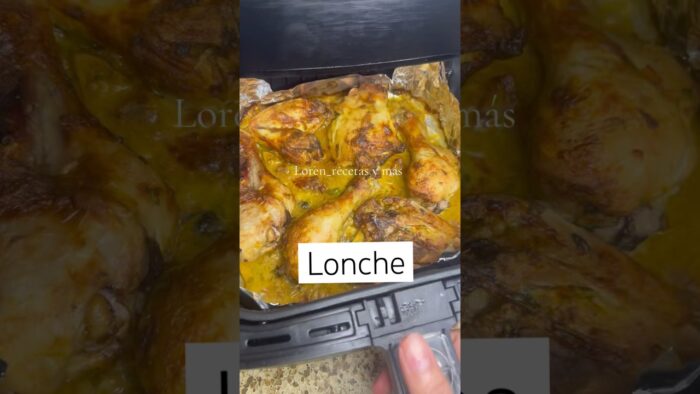 Pollo en la freidora de aire #cocina #receta #pollo#airfryer