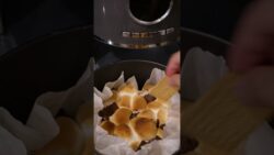 Postre de malvavisco y chocolate en freidora de aíre 🍫