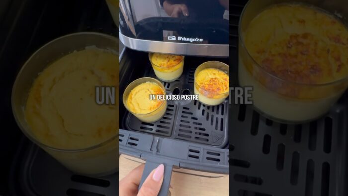 Postre saludable de 3 ingredientes en horno o air fryer #postresaludable #manzana #postredemanzana