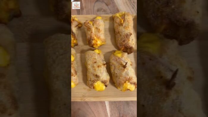 ROLLITOS DE LOMO Y QUESO en FREIDORA DE AIRE 😍, ¡¡muy rápido y riquísimos!! #receta #recetasfaciles
