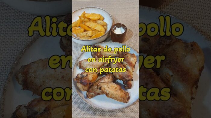 Receta de alitas de pollo en airfryer super crujientes #airfryer #freidoradeaire #alitasdepollo