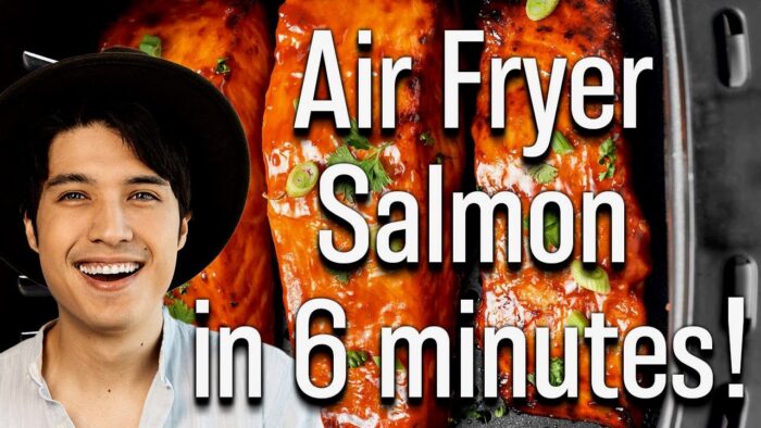Receta de salmón en freidora de aire en solo 6 minutos: ¡tierno, escamoso y MUY BUENO!