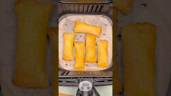 Rollitos de jamón y queso en freidora de aire #recetasfaciles #airfryer