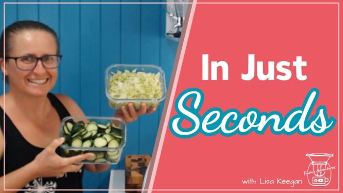 Salad preperation in seconds in the Thermomix