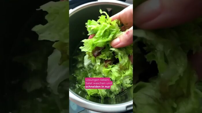 🥗✨ Salat waschen und schneiden in nur EINEM Schritt | Thermomix® Tipp