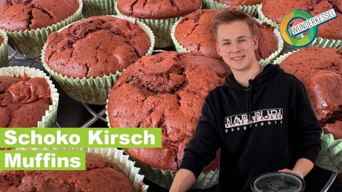 Schoko Kirsch Muffins mit dem Thermomix –  Neues aus der Wunderkesselküche 🧁