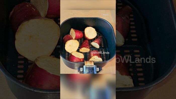 Sweet Potato in Air Fryer | Roasted Shakarkandi Recipe #airfryerrecipes #airfryer #shorts