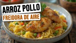 la MEJOR Receta de Arroz con Pollo en Freidora de Aire Tristar (Método Rápido)