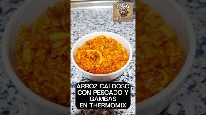 🌟 ¡ARROZ CALDOSO con PESCADO y GAMBAS en Thermomix! 🍤🔥 Receta FÁCIL y DELICIOSA en un PISPÁS