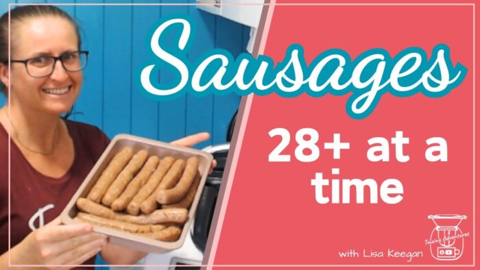 28 Sausages Cooked in the Thermomix Varoma