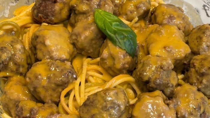 ALBÓNDIGAS CASERAS CON PASTA 🍝 CON THERMOMIX 6 !!😋🧑‍🍳