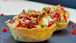 Air Fried Katori Chaat Recipe | Healthy Guilt Free Iftar Snack | Easy Tamarind Chatni & Gre ...