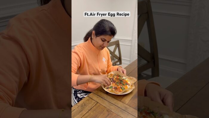 Air Fryer Egg Recipe #recipe #cooking #easyrecipe #eggrecipe #eating #shorts #tejukasala