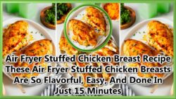 Air Fryer Stuffed Chicken Breast with Broccoli and Cheese | Air Fryer Chicken | Healthy Recipes