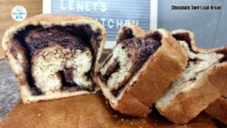 Air fryer Chocolate Swirl Loaf Bread : Fluffy and Delicious / Loaf Bread Recipe / Leney Kitchen
