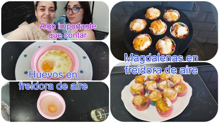 Algo importante que contaros 💐 Huevos en freidora de aire y magdalenas probando los nuevos moldes💐