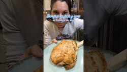 🍆 Berenjena rebozada con Jamón y Queso en Freidora de Aire ¡muy crujiente!