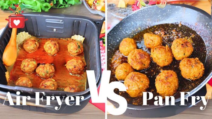 Best Meatballs Recipe |Air Fryer vs Pan Fry! 🍳 Which One Wins?