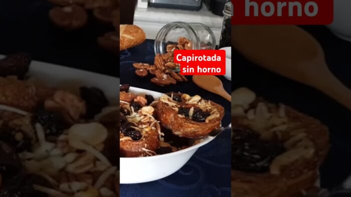 Capirotada fácil ¡y sin horno!