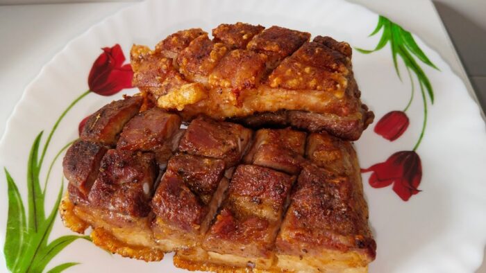 Como hacer Chicharrones FRYER / Panceta de cerdo en FREIDORA DE AIRE
