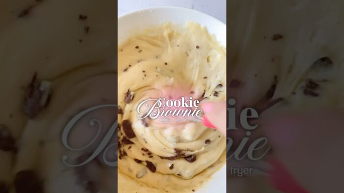 Cookie-Brownie (Receita de Air Fryer) 🌷 #cookie #brownie #receita #doce #fy
