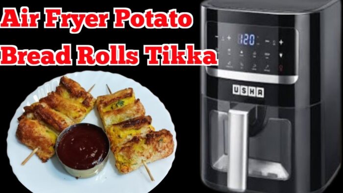 Crispy Air Fryer Potato Bread Roll Skewers | Easy Snack Recipe | Our Food Lab