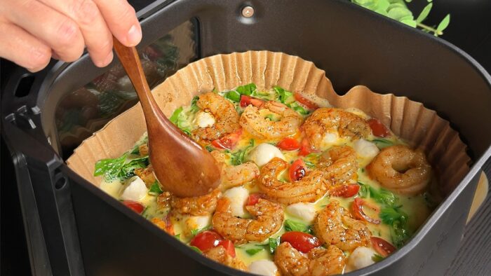 Delicious Shrimp Frittata. AIR FRYER Recipe