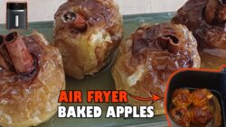 EASY Air Fryer BAKED APPLES Recipe ‼️#airfryer #apples #airfryerrecipes #airfryercooking #easyrecipe