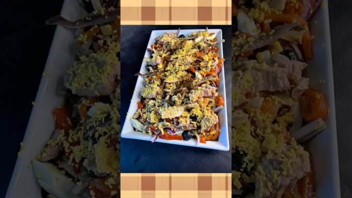 Ensalada de pimientos en freidora de aire