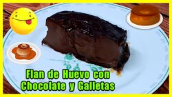 ✅ Flan de Huevo con Chocolate y Galletas en Freidora de Aire 🍮😋 Receta Top