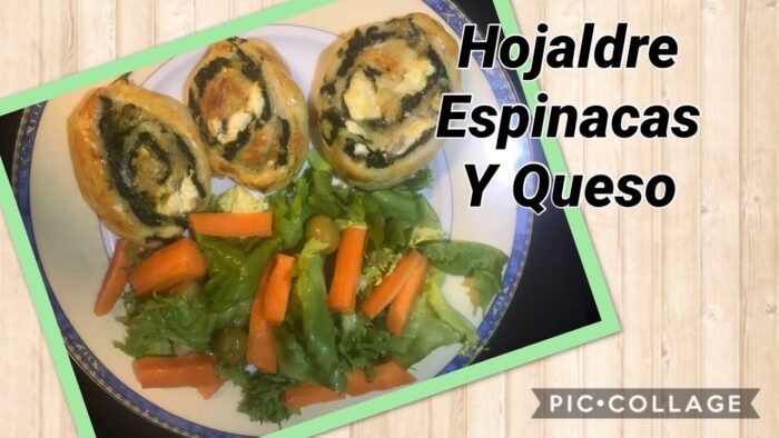 HOJALDRE relleno de ESPINACAS y QUESO con THERMOMIX | RECETA FACIL