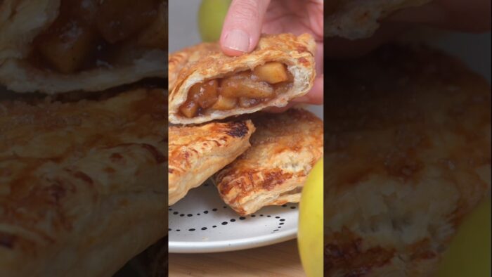HOJALDRES DE MANZANA⎮EN FREIDORA DE AIRE | Receta VEGANA #hojaldre #pasteldemanzana #recetasveganas