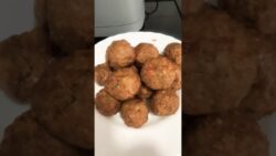 Hacer ALBÓNDIGAS saludables en AIRFRYER (Freidora de aire) 15mim #ricoysano #fácilyrápido #airfryer