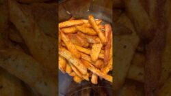 Homemade Air Fried French Fries 🍟 #recipe #fries #cooking #shorts #food #foodie