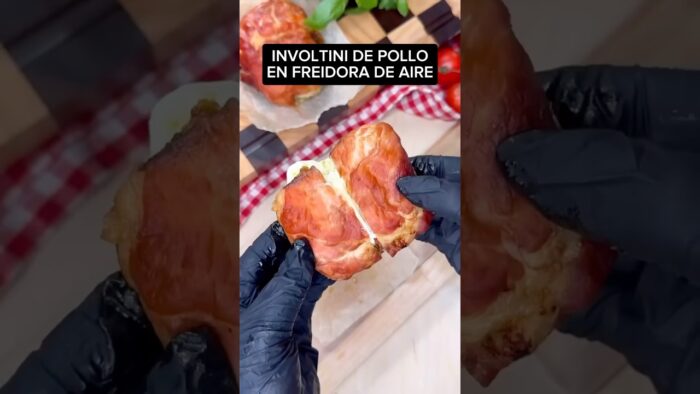 INVOLTINI DE POLLO en FREIDORA DE AIRE #shorts #recetas