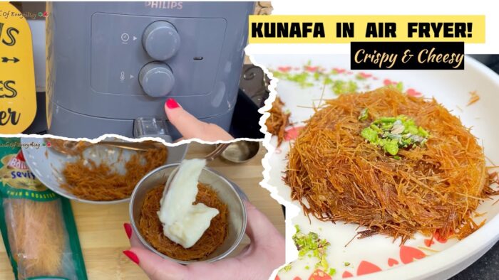 Kunafa Recipe in Air Fryer | Crunchy & Creamy Middle Eastern Dessert | Ramadan Special
