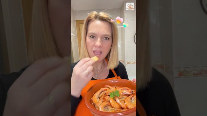 LANGOSTINOS🦐 EN LA FREIDORA DE AIRE😍 ¡receta muy fácil, rápida y salen deliciosos! #airfryer #receta