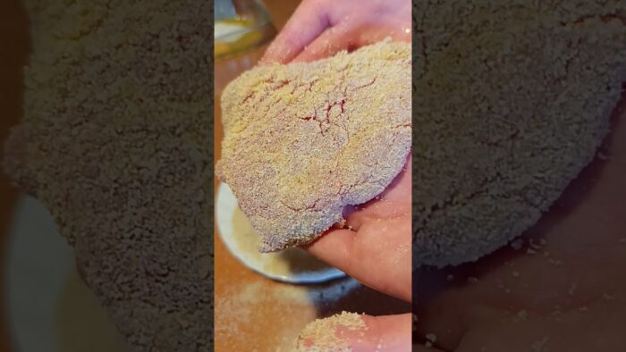 La mejor milanesa en freidora de aire #recetas #cocina #shorts