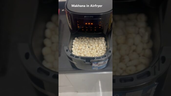 Makhana in Airfryer #viral #airfryerrecipes #shorts #youtubeshorts #trending #healthy #recipe