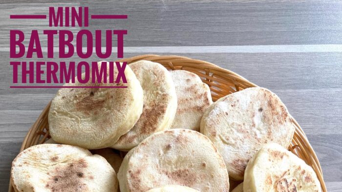 Mini batbout, petits pains marocains 100% réussis creux et moelleux | #thermomix #ramadan #batbout