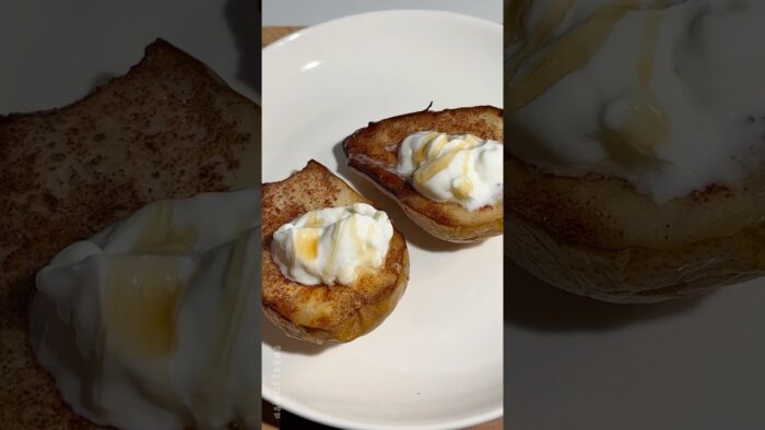 Peras caramelizadas en freidora de aire | Recetas para freidora de aire