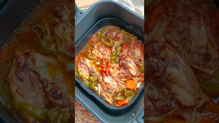 Pollo a la Cerveza en #airfryer #freidoradeaire #fyp #viralvideo #pollo #chicken #beer #cerveza