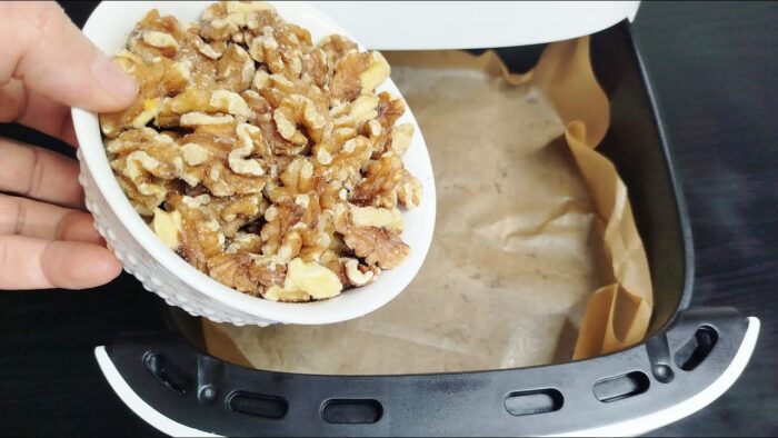 Pon nueces en la freidora de aire ¡ El truco que nadie conoce! Te sorprenderá!