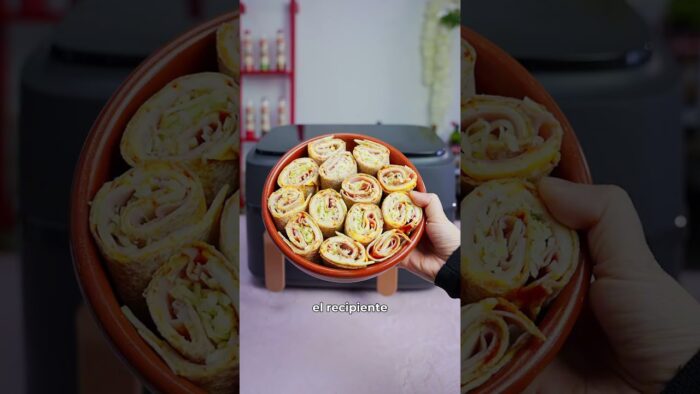 ROLLITOS DE PIZZA en la freidora de aire 🍕