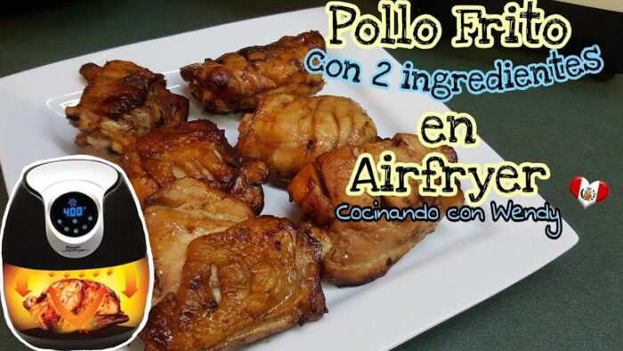 Receta: Pollo Frito Con 2 Ingredientes en Freidora de Aire || Fried Chicken in Airfryer