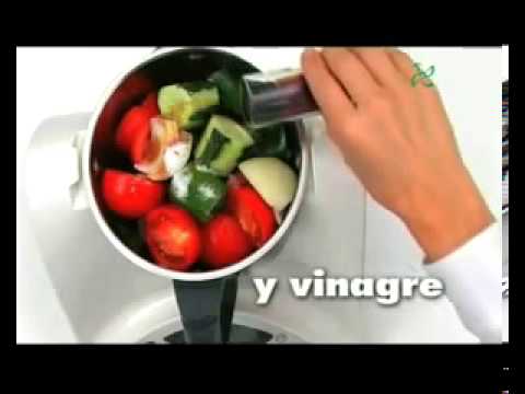 Receta Thermomix TM 31   gazpacho andaluz mp4