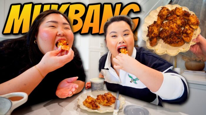 Receta de baguette de camarones en freidora de aire (FÁCIL + RÁPIDO) de 먹방 Eating Show (Cocina + …