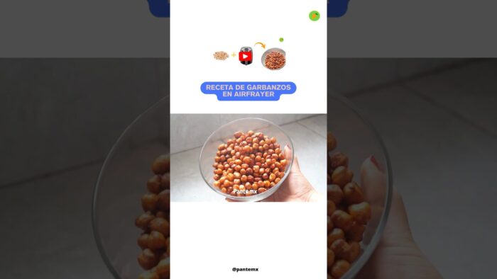 Solo necesitas GARBANZOS para hacer esta receta en FREIDORA DE AIRE👀🫢